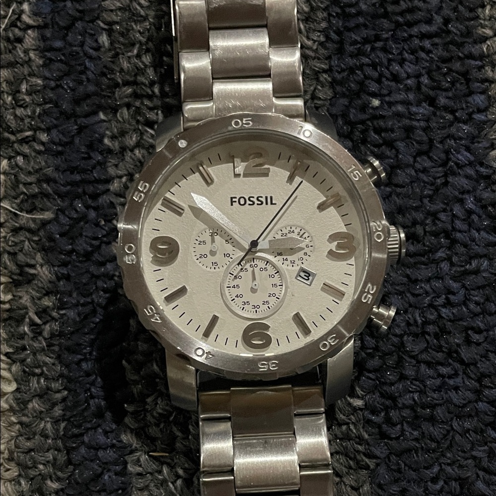 Fossil Silver Chronograph Watch - Picture 2 of 5